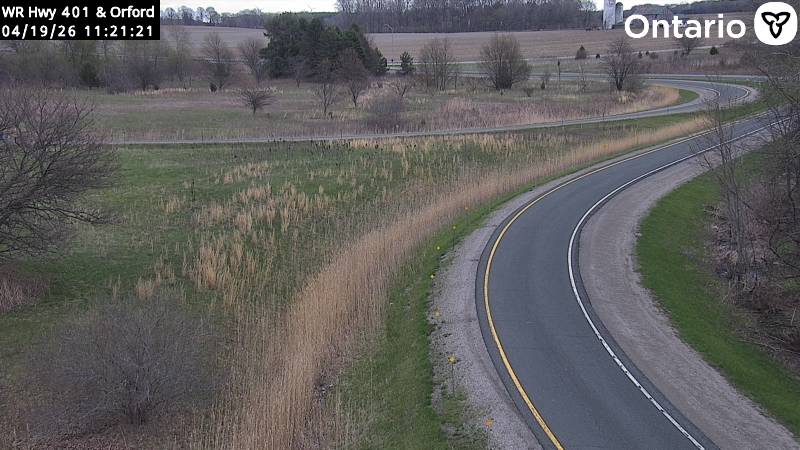 Highway 401 at Orford Road — Looking South