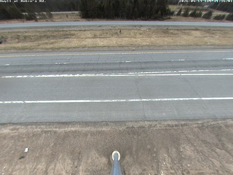 Highway 11 at Robins Road — Looking Down