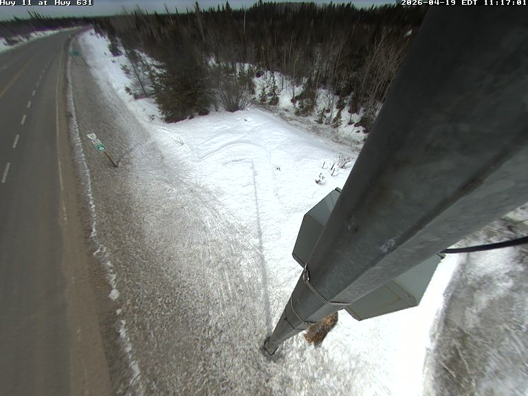 Highway 11 at Highway 631 — Looking Down