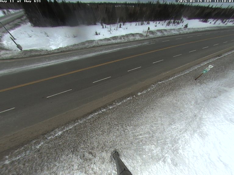 Highway 11 at Highway 631 — Looking North
