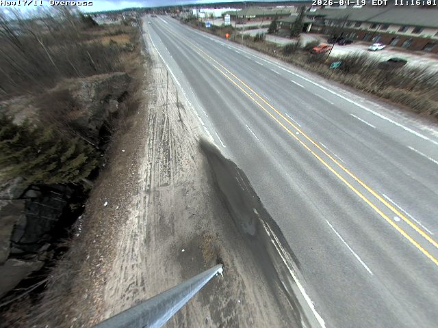 Highway 17 at Highway 11 Overpass — Looking North