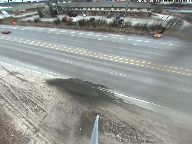 Highway 17 at Highway 11 Overpass — Looking Down