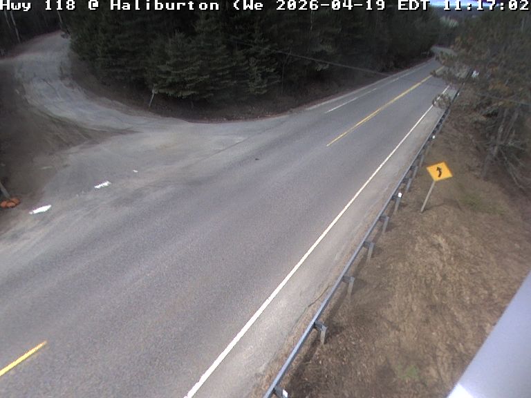 Highway 118 at Skyline Park Road — Looking West