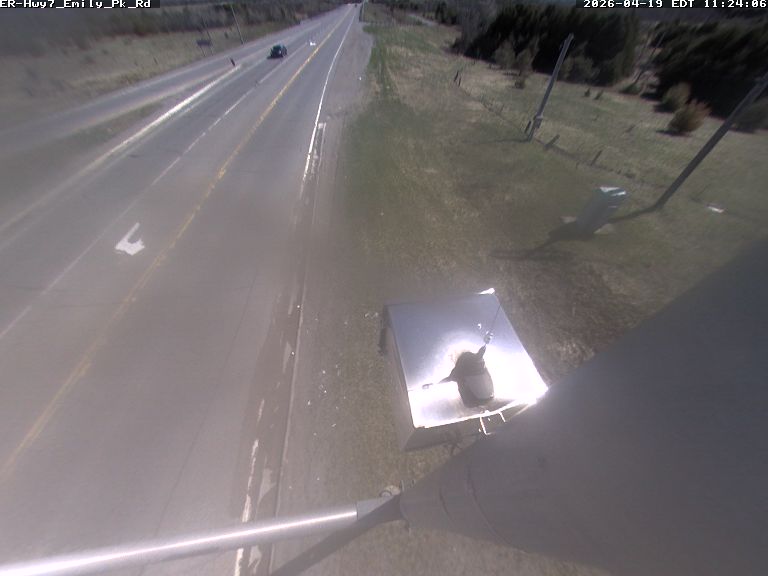 Highway 7 at Emily Park Road — Looking East