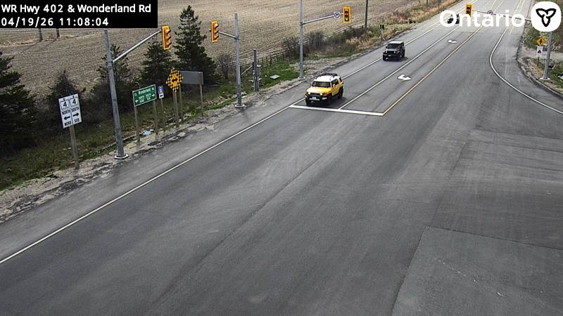 Highway 402 at Wonderland Road — Looking South