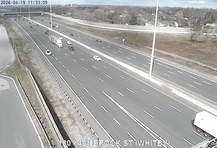 Highway 401 near Brock Street (Whitby)