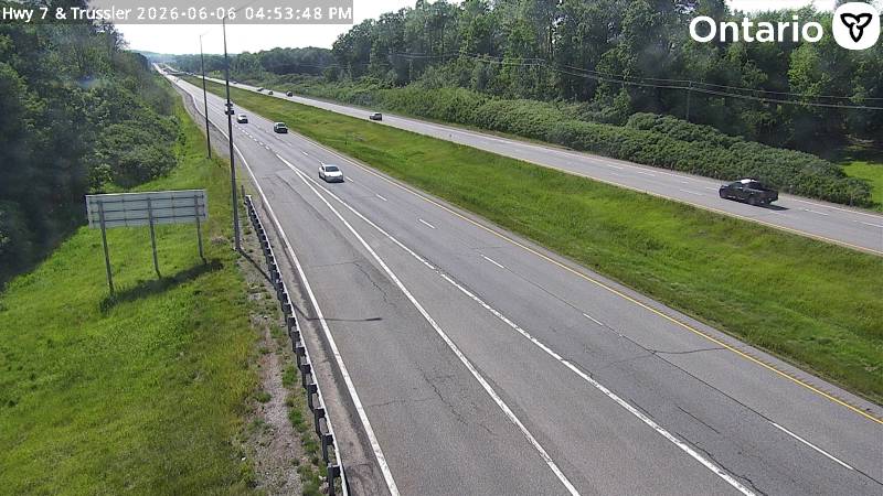 Highway 7/8 at Trussler Road — Looking West