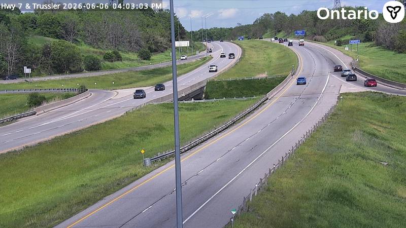 Highway 7/8 at Trussler Road — Looking East
