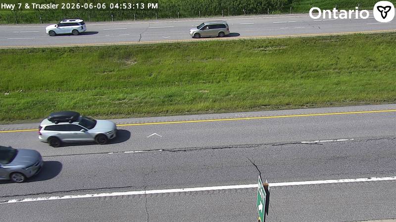 Highway 7/8 at Trussler Road — Looking Down