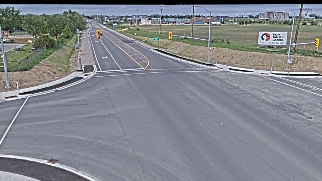 Highway 21 at Russel Street — Looking North