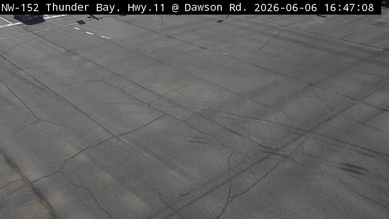 Highway 11 at Dawson Road — Looking Down