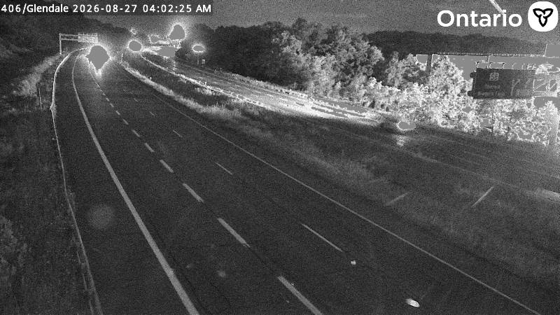 Highway 406 at Glendale Avenue — Looking South