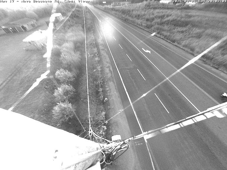 Highway 17 at Nova Beaucage Road — Looking East
