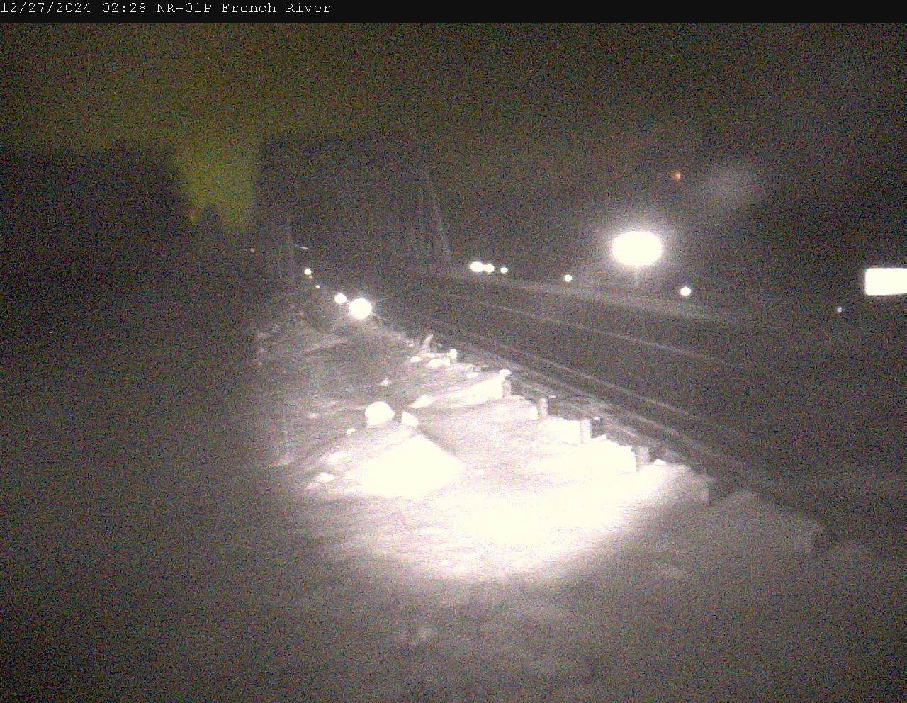 Traffic Camera Looking NORTH Highway 69 near French River Bridge
