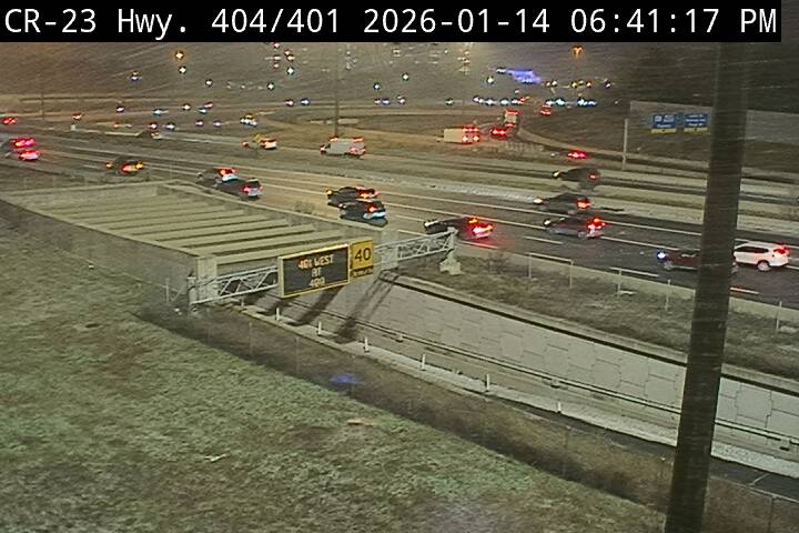 Highway 404 near Highway 401