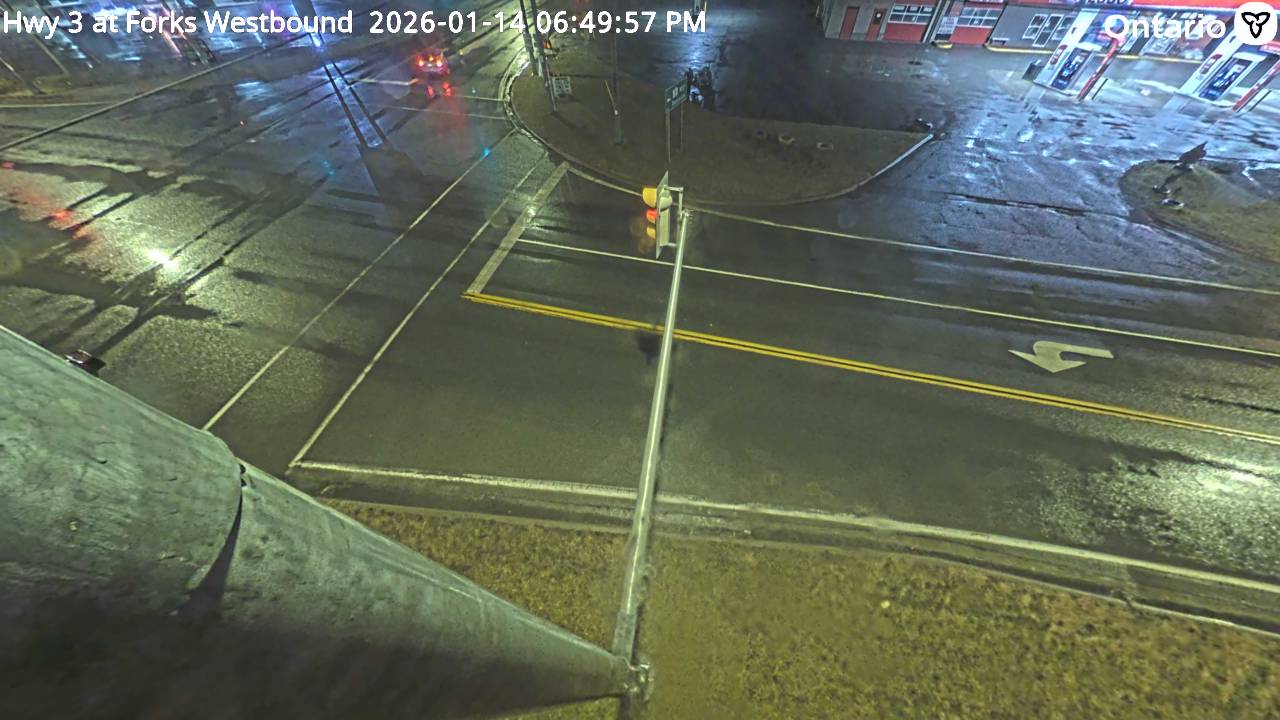 Highway 3 at Forks Road