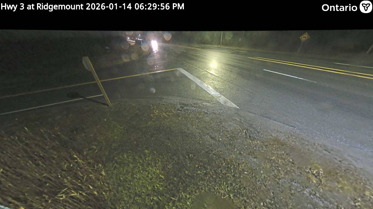 Highway 3 at Ridgemount Road