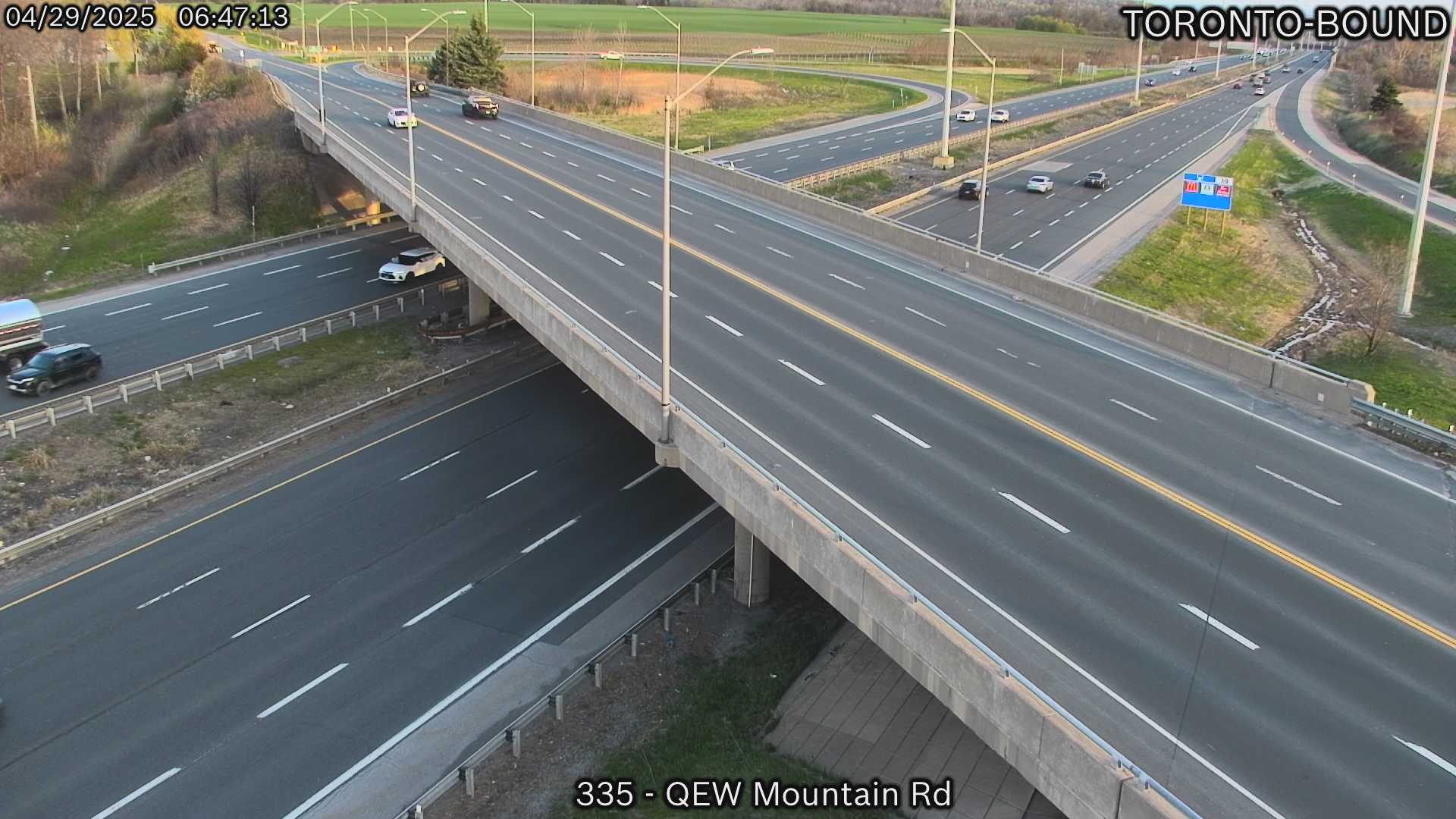 QEW near Mountain Road