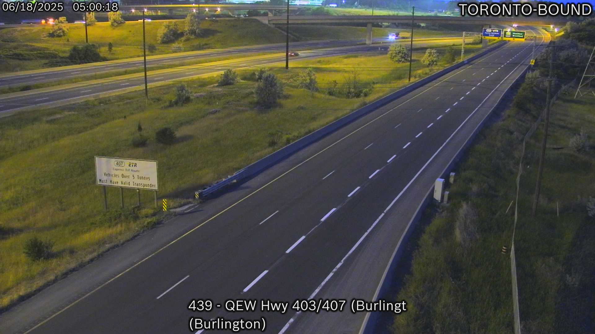 QEW near Highway 403/407 IC