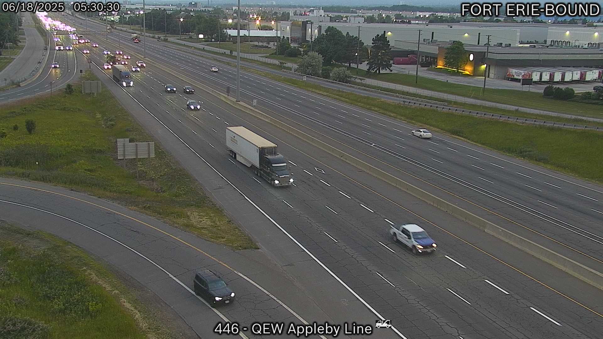 QEW near Appleby Line