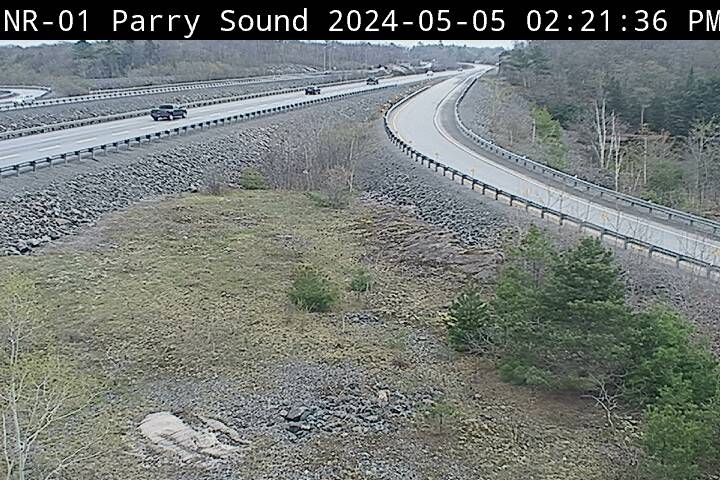 Traffic Camera of Highway 400 at Highway 518 in Parry Sound