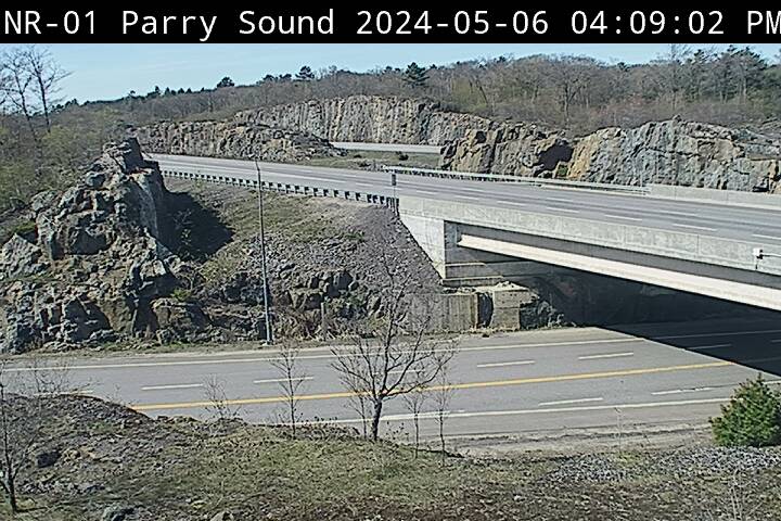 Traffic Camera of Highway 400 at Highway 518 in Parry Sound