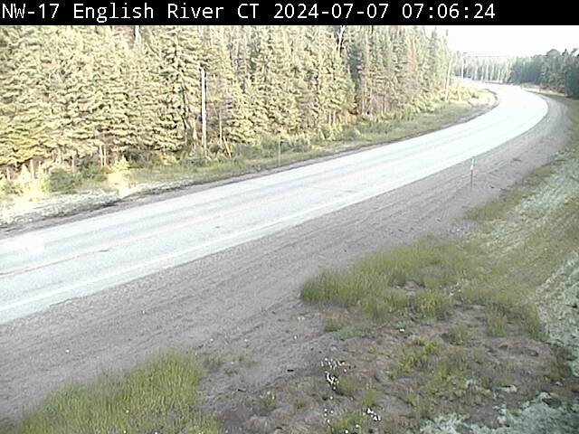Traffic Cam Highway 17 near English River (Central Time)  - West