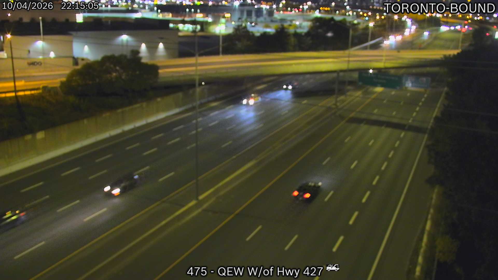 QEW West of Highway 427