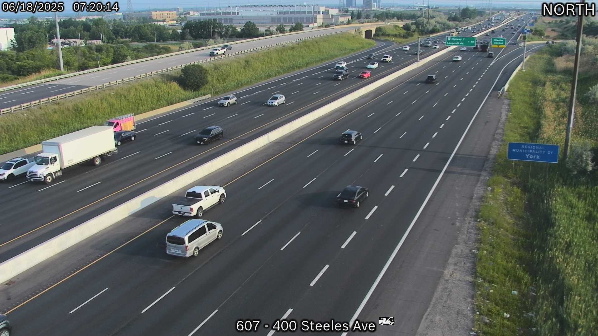 Highway 400 near Steeles Avenue