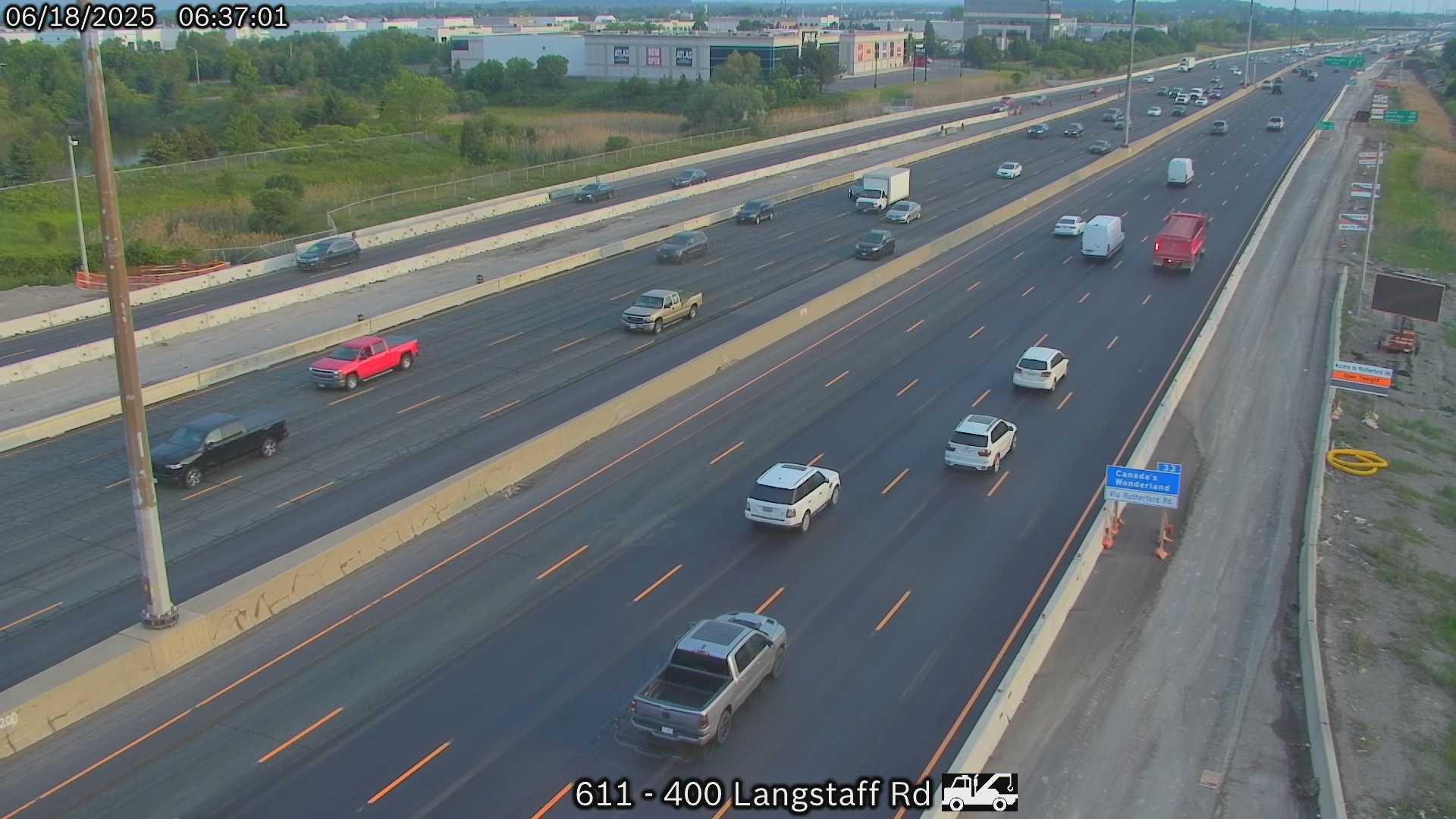 Highway 400 near Langstaff Road