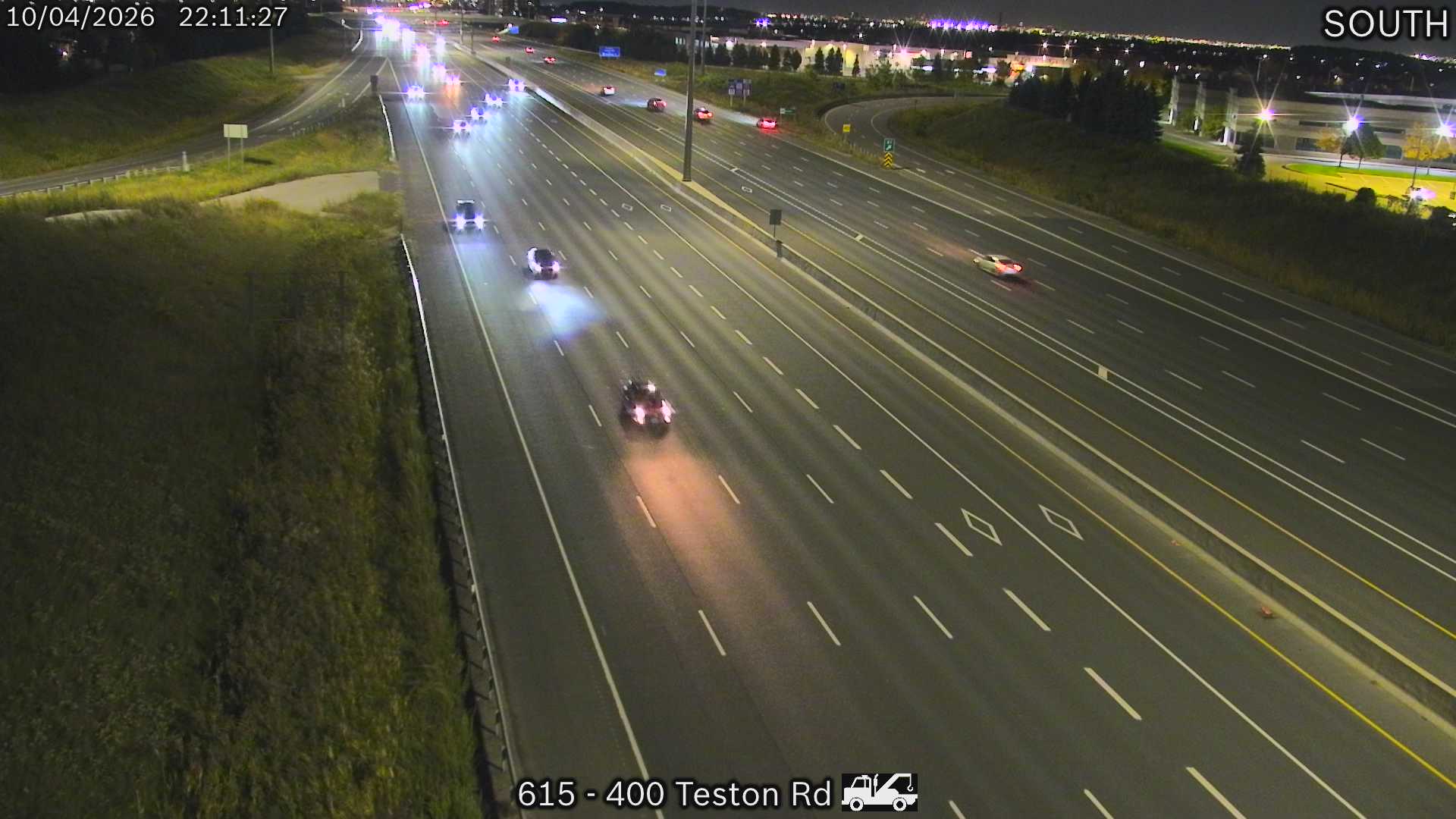 Highway 400 at Teston Road