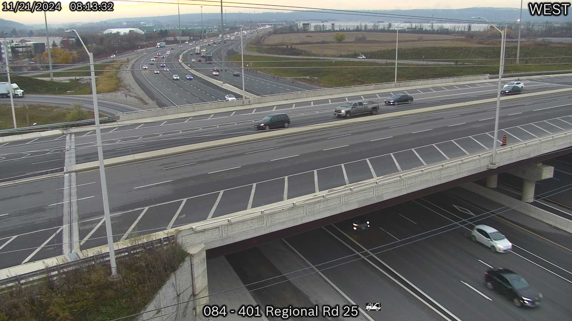 Highway 401 Near Regional Road 25