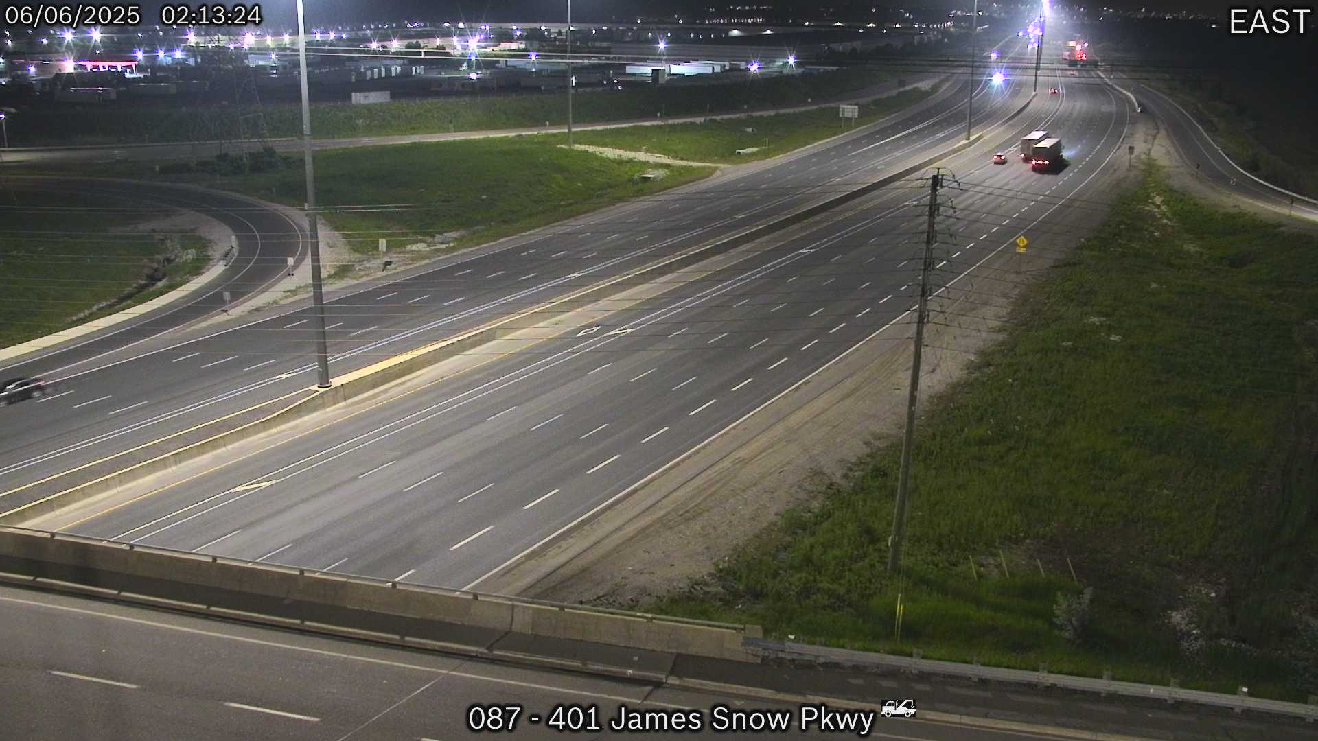 Highway 401 near James Snow Parkway