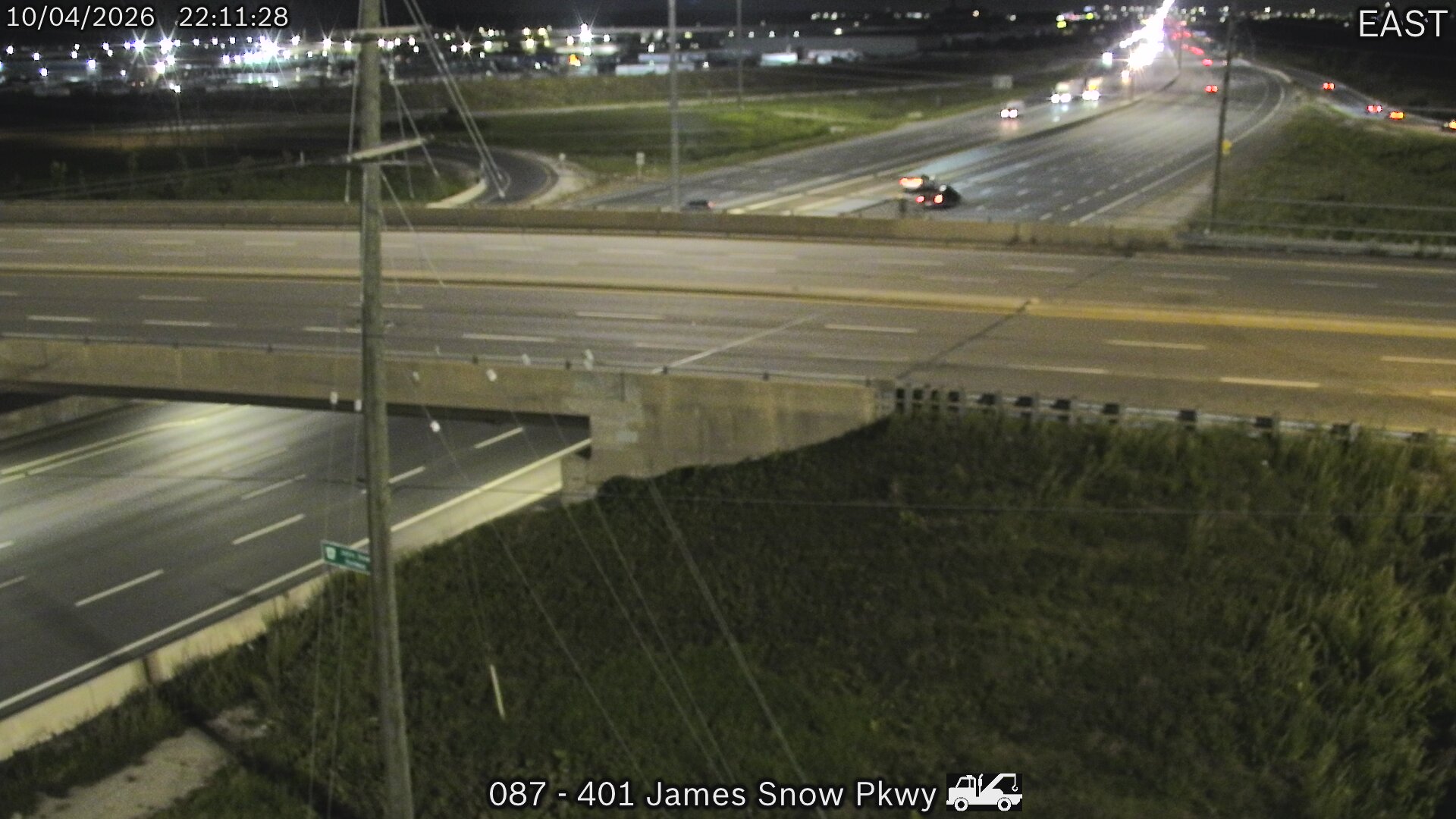 Highway 401 at James Snow Parkway