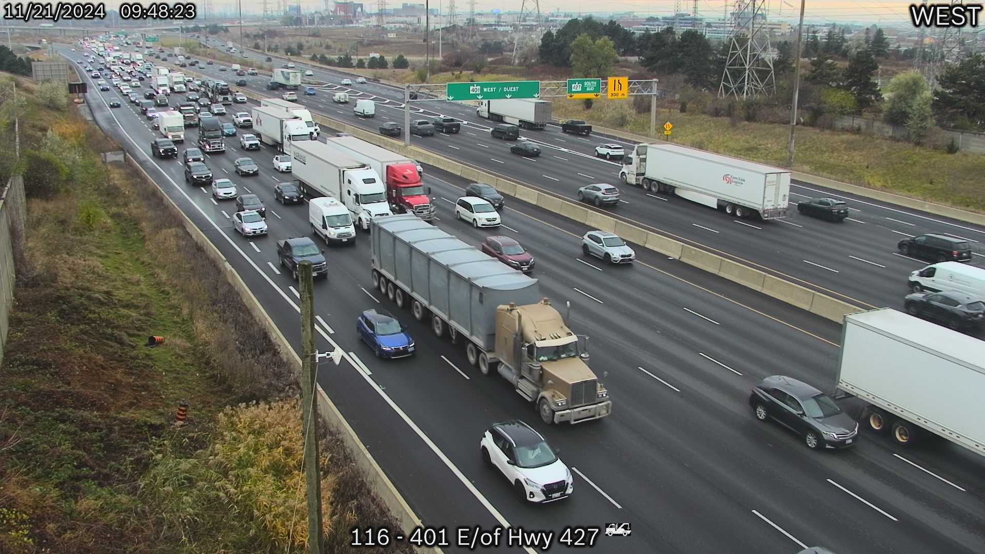 Highway 401 East of Highway 427