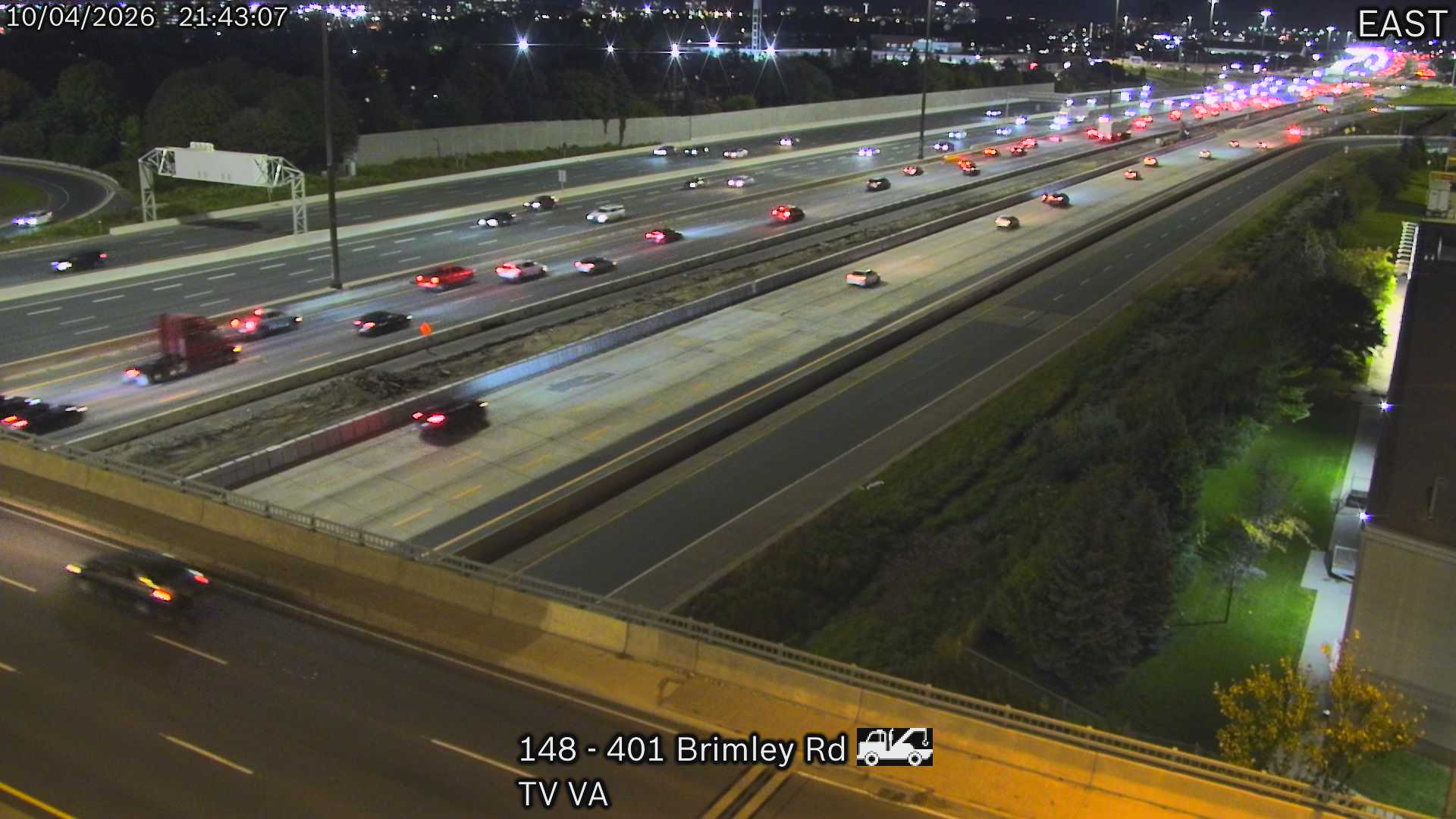 Highway 401 at Brimley Road