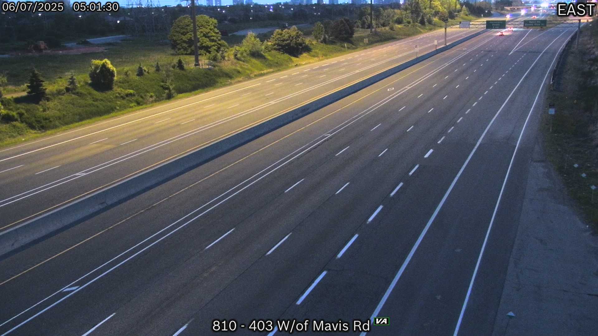 Highway 403 West of Mavis Road