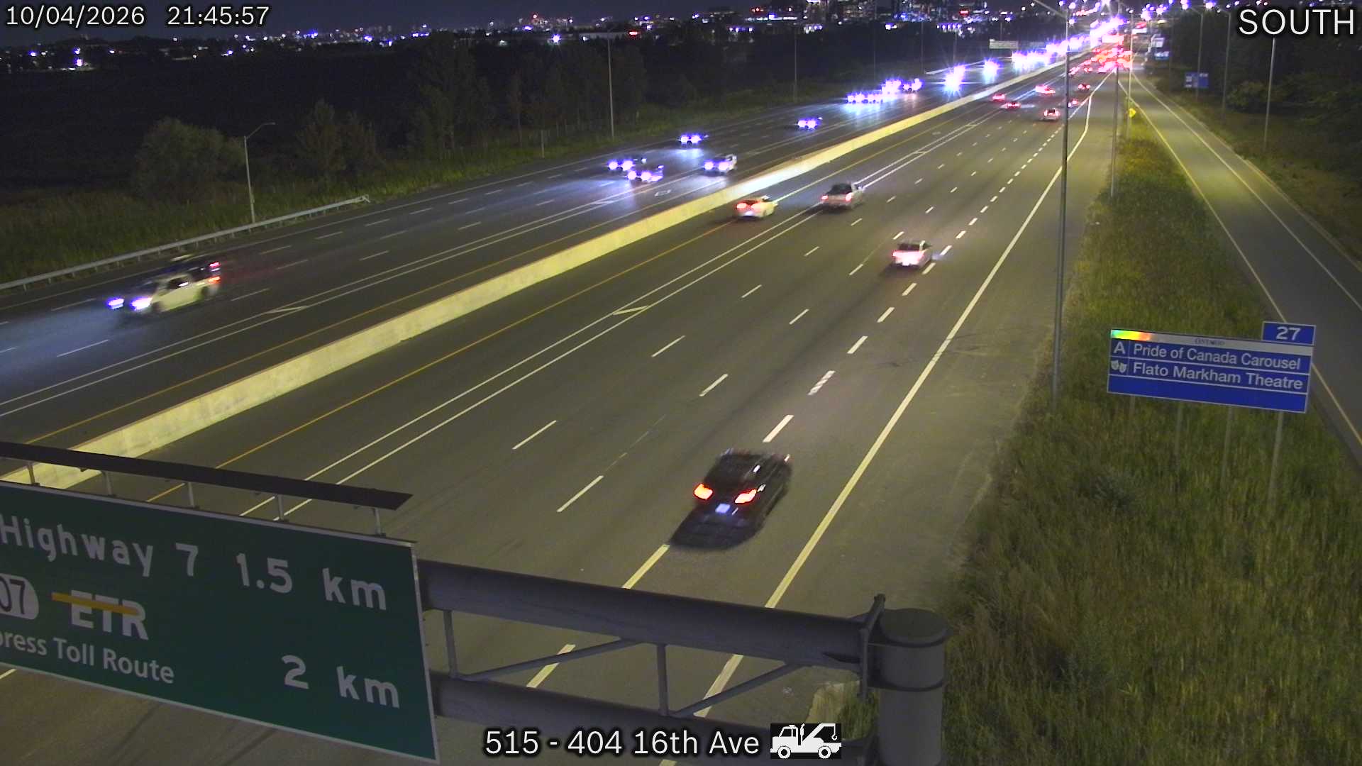 Highway 404 at 16th Avenue