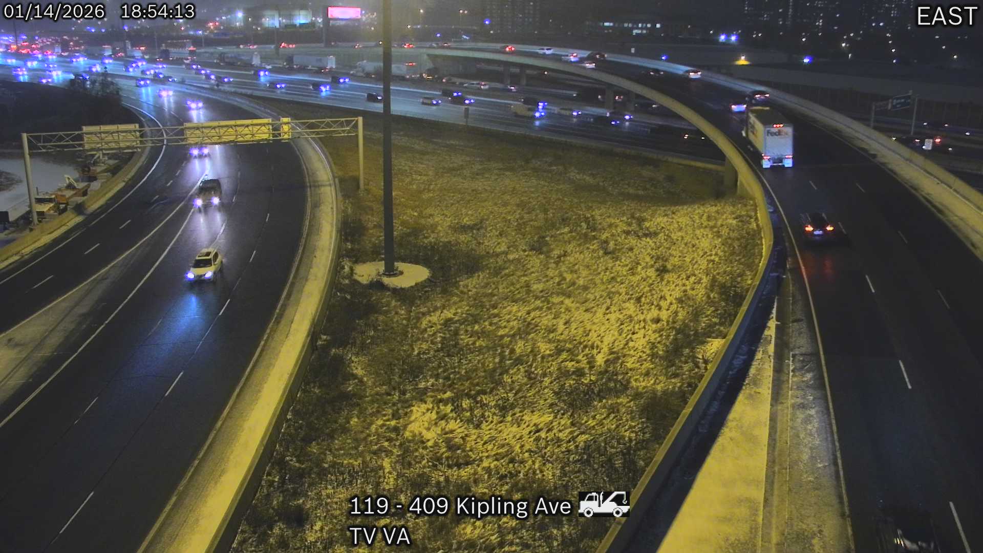 Highway 409 near Kipling Avenue