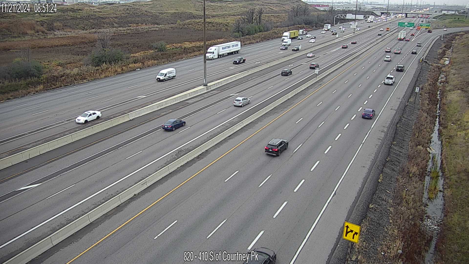 Highway 410 South of Courtneypark Drive