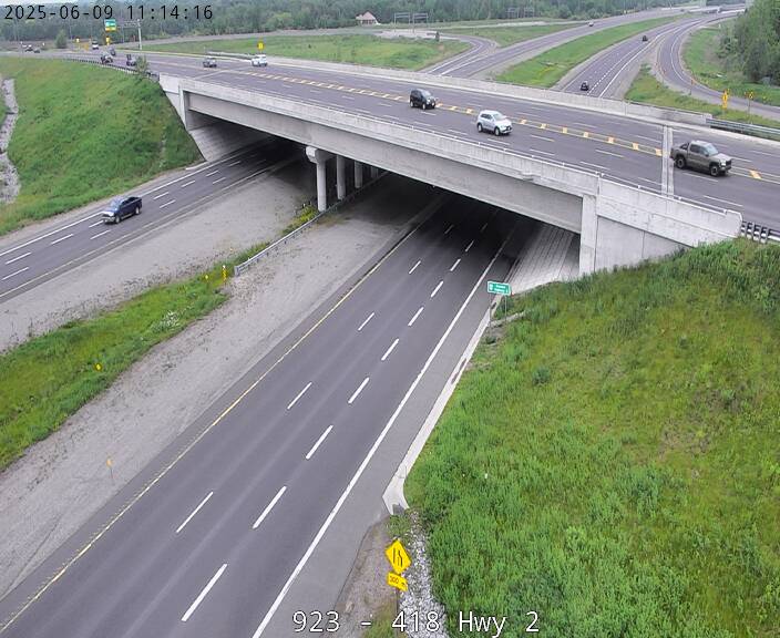 Highway 418 near Highway 2