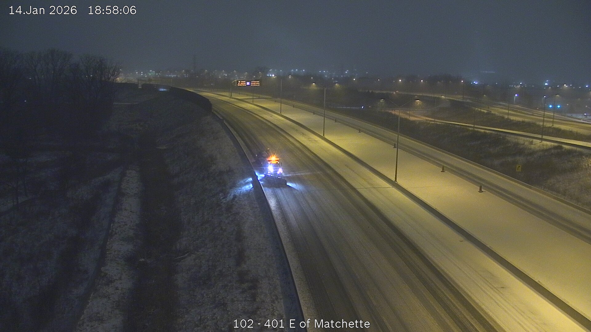 Highway 401 East of Matchett Road