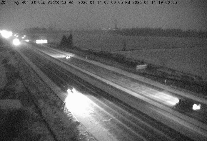 Highway 401 near Old Victoria Road South