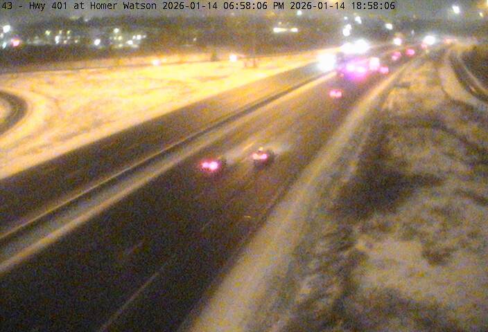 Highway 401 near Homer Watson Blvd