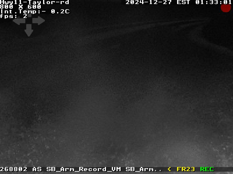 Live Traffic Camera of Highway 11 at Taylor Road