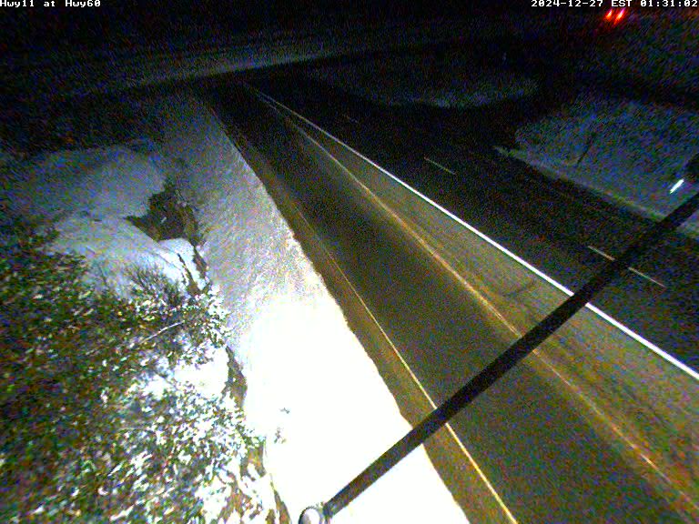 Live Traffic Camera of Highway 11 at Highway 60 Looking North