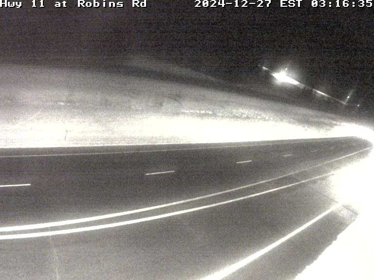 Live Traffic Camera of Highway 11 at Robins Road