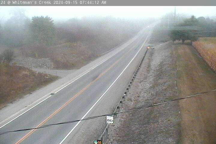 Traffic Cam Highway 24 near Whiteman Creek - East