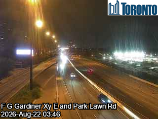 Traffic Cam Gardiner Expwy near Park Lawn Rd