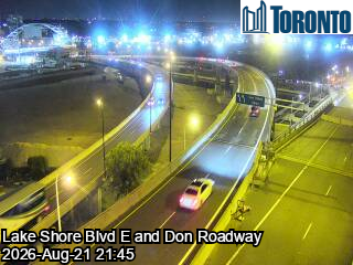 Traffic Cam Don Valley Parkway near Gardiner Expressway